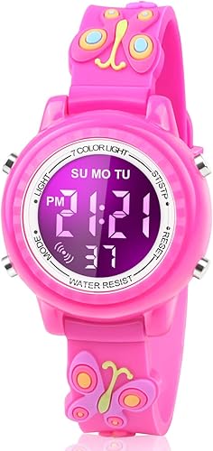 Relojes LED impermeables para niños con alarma, juguetes para niños, regalos para niñas de 3 a 10 años