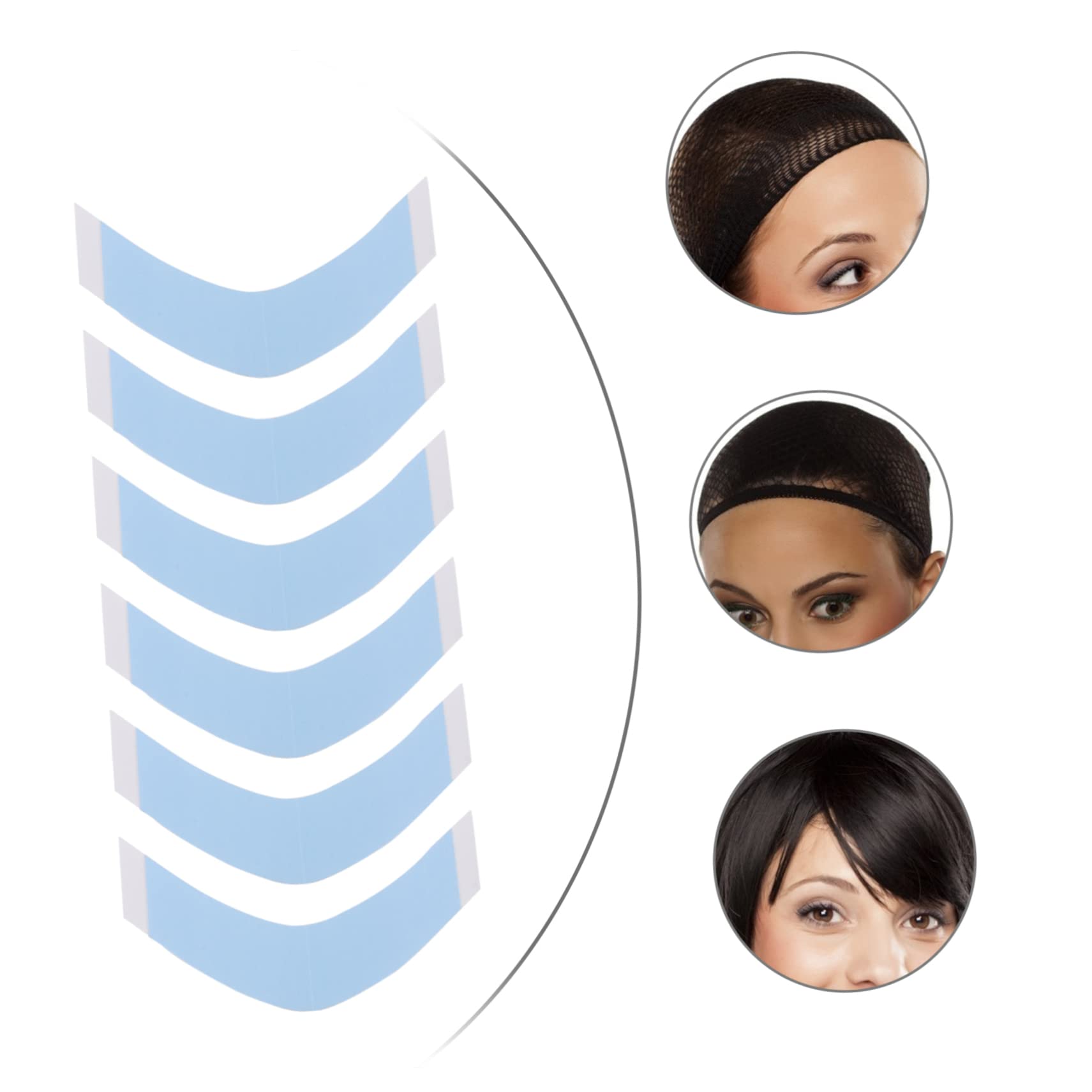 SOESFOUFU 2sets Heavy Duty Double Sided Tape for Hair Extensions Lace Front Wig Adhesive Easy to Stick Wash 36pcs*2