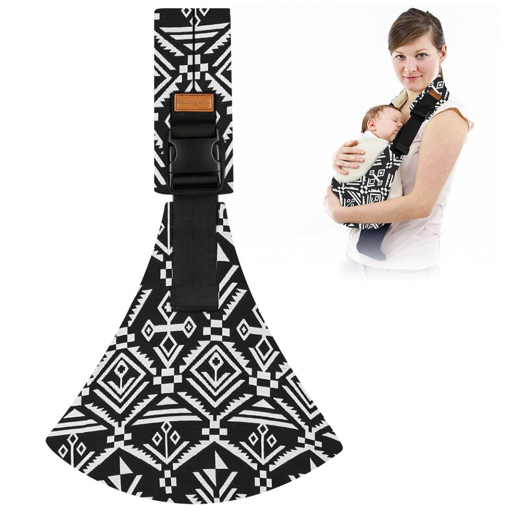 AOOWU Baby Carrier, Baby Sling Carrier, Toddler Carrier, Baby Wrap Carrier with Adjustable Shoulder Straps, Child Sling Baby Side with Shoulder Strap, Baby Sling for Newborns to Toddlers — view 12