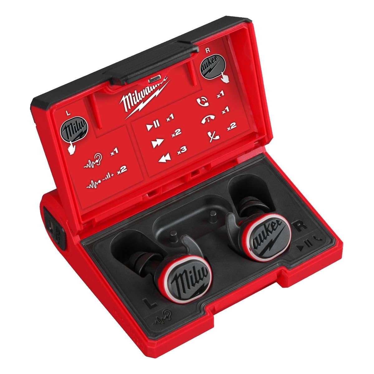 Milwaukee USB Rechargeable Hearing Assist Earplugs W/Bluetooth - 4933478750