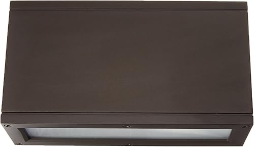 Miniatura 4 de WAC Lighting WS-W2510-GH Rubix - Lámpara de pared LED rectangular para exteriores, tamaño único, blancografito