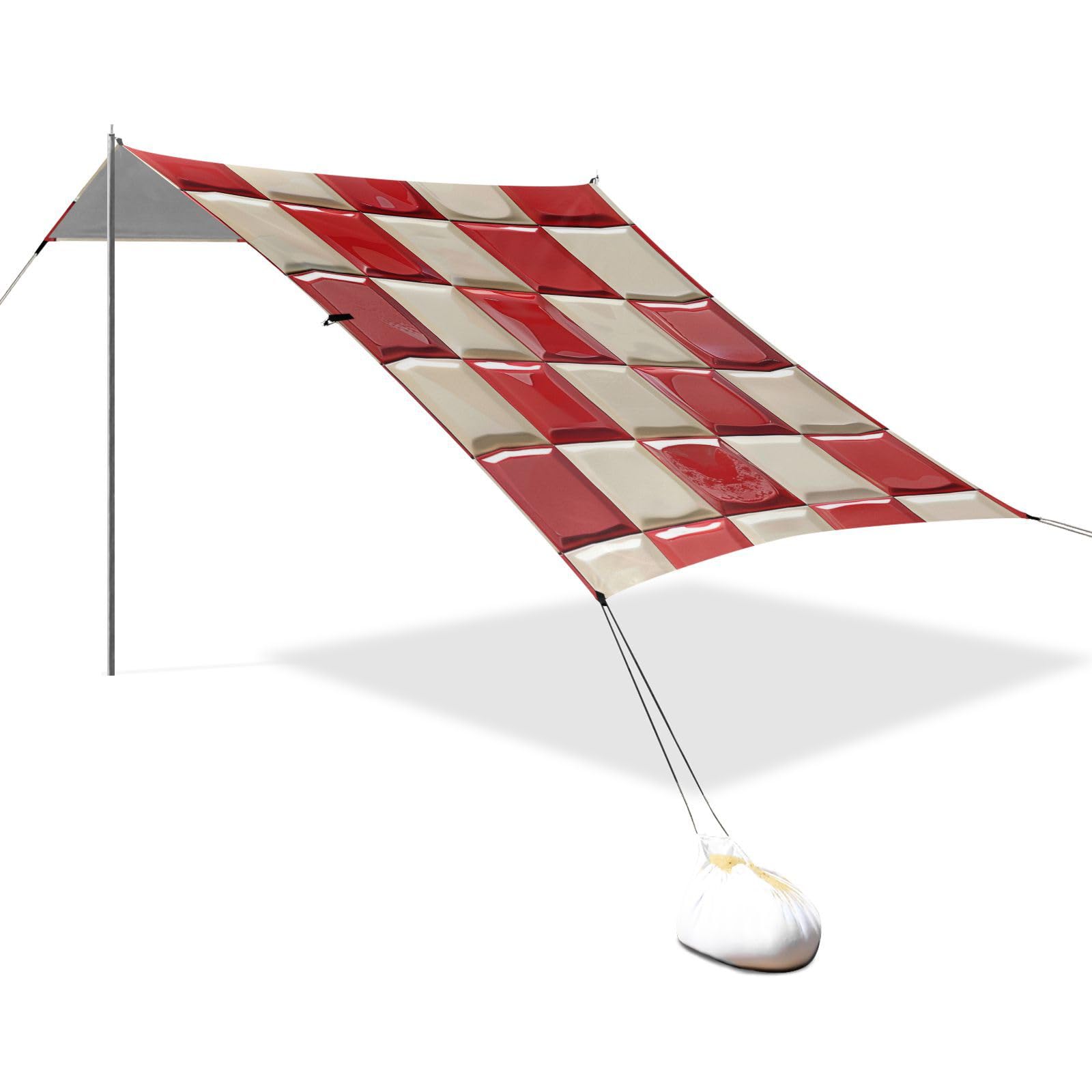 Tente de plage UPF50 pour vacances en famille au bord de la mer