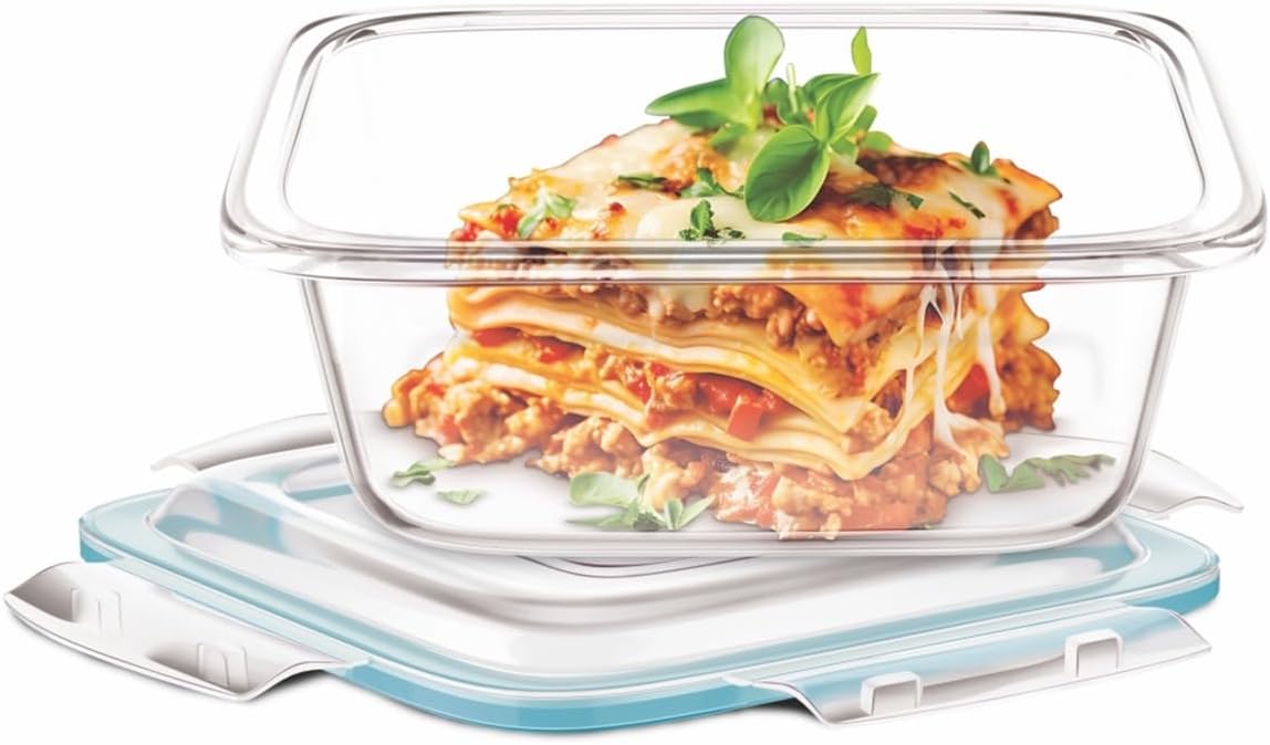 Signoraware Lock 'N' Store Glass Container, 310ml/11cm