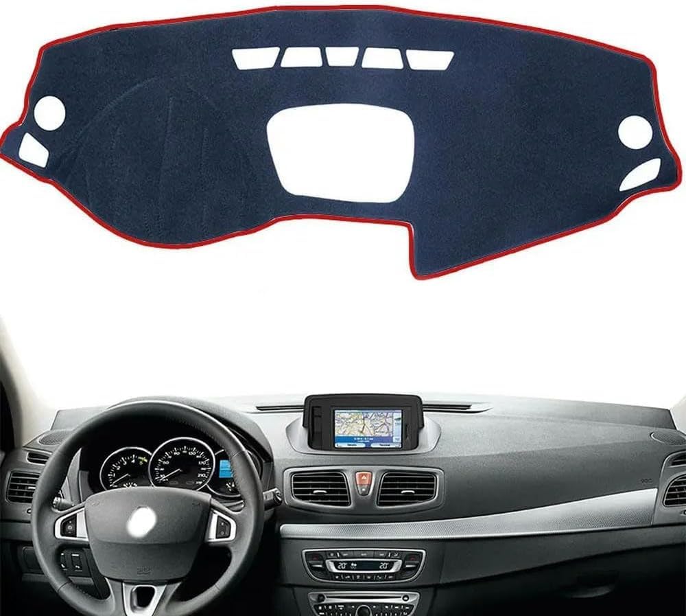 DdaiXQ Car Dashboard Mat For Fluence 2009~2017, Anti Slip Anti Glare Dustproof Dashboard Cover Pad Protector Dash Cover Sunshade Dashmat