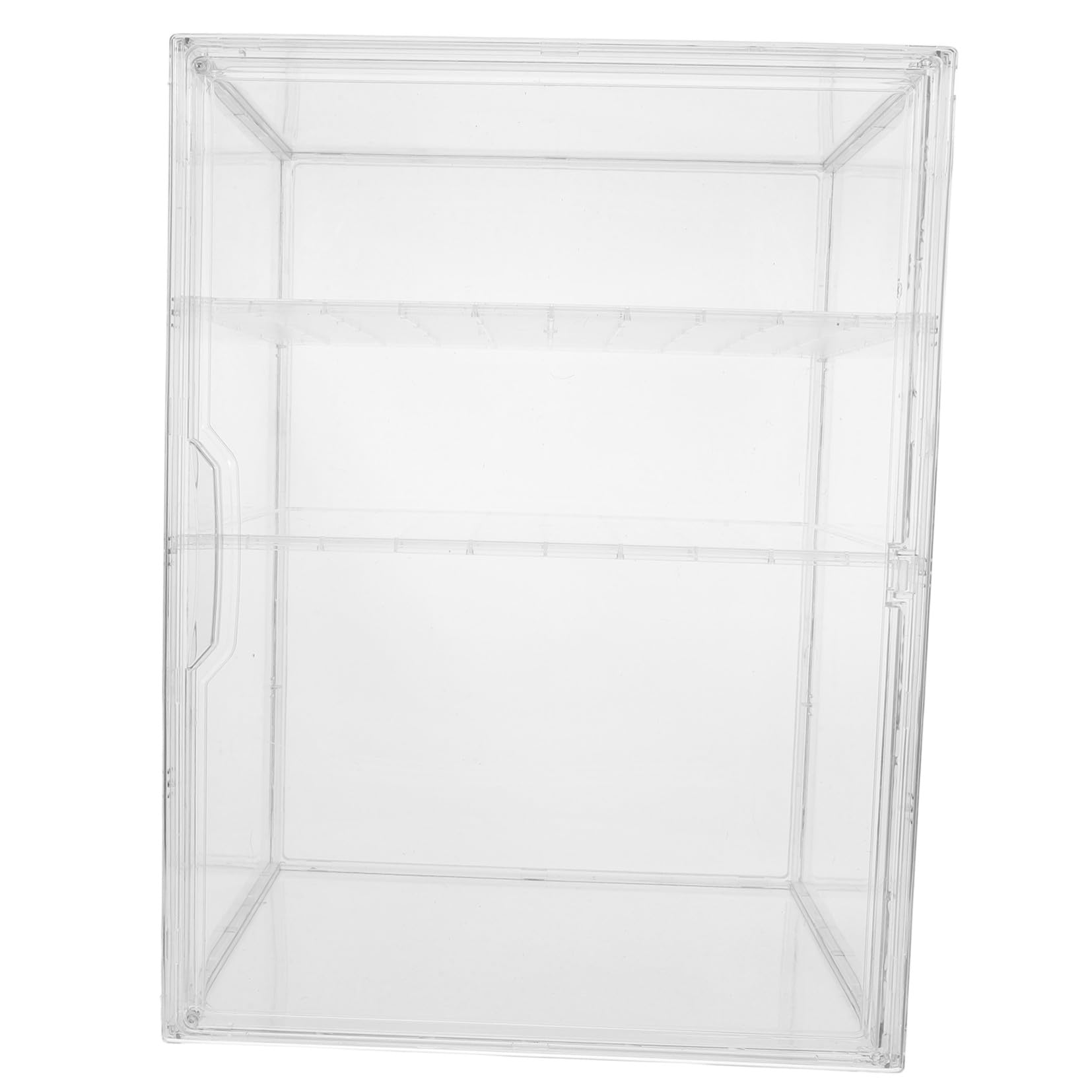 Organizador Transparente con 3 Niveles para Biberones de Ñiño de Acrílico Estante Ajustable y Puerta Magnética para Cocina y Baño