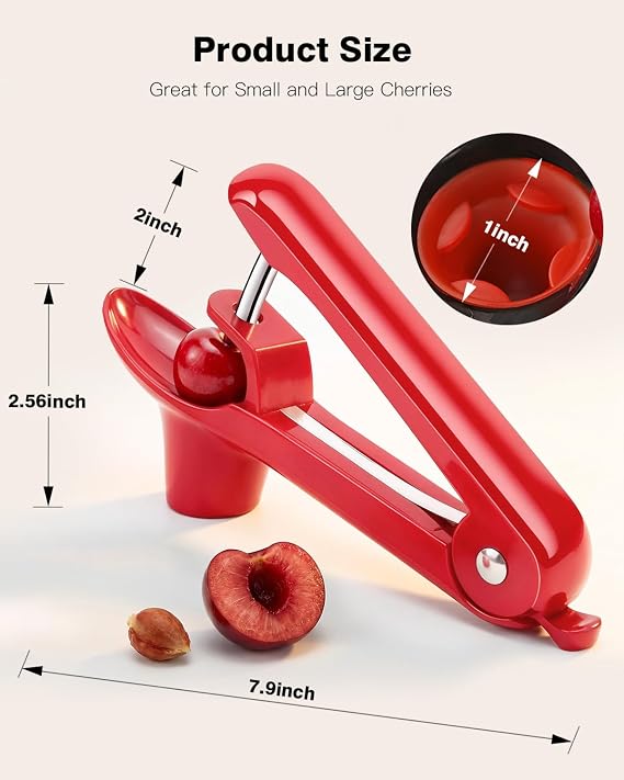 Cherry Pitter, Durable Remove Cherries Pit corer with Hand-held Push