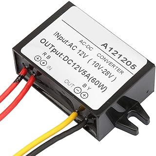 Mini regulador Conversor AC-DC Buck AC 10-28V para DC 12V 2A/3A/5A Estável Forte Adaptabilidade Fonte de Alimentação Step-Down para Exibição de Carro (5A)