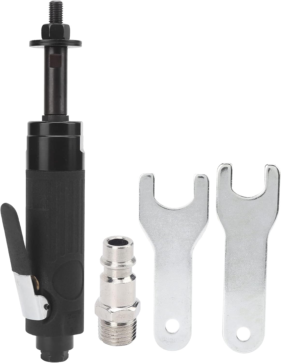 Pneumatic Polishing Machine, Straight Air Polisher Grinder, 1 / 4in Air Intake - Smooth 4000rpm Operation, Ergonomic Pressure Lever, Rotary Machine for Auto Detailing and Woodwor (EU Style)