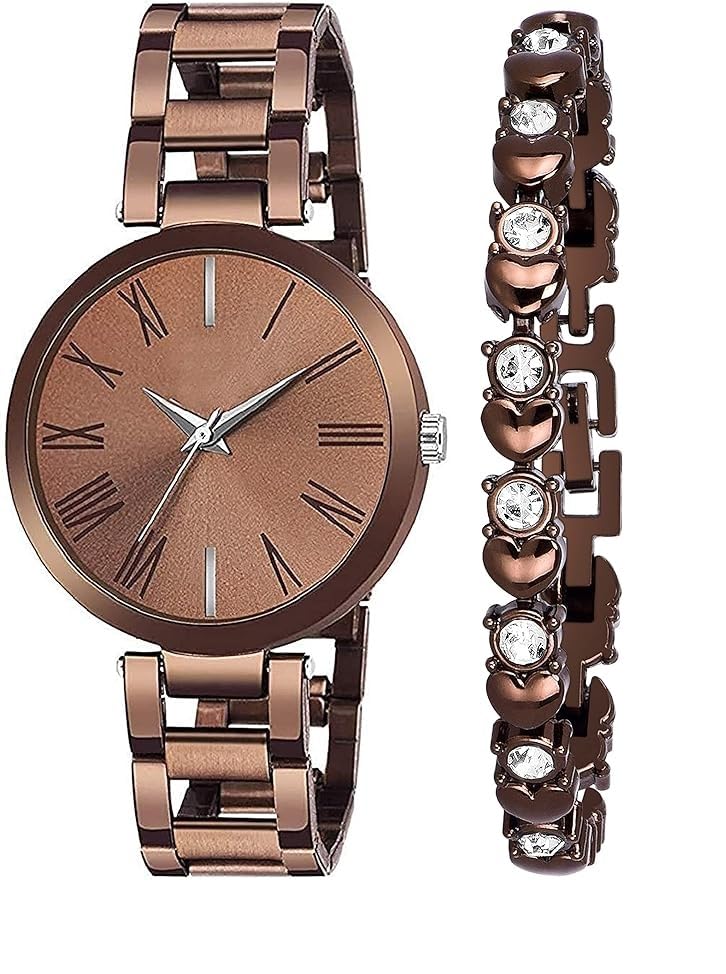 LAKSH Trendy Women Silver Metal Analog Watch with Free Bracelet(SR-451) AT-451 (B0CW9ZQBM2) Amazon Price History, Amazon Price Tracker