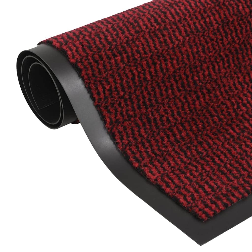 Tapis d'entrée rouge pour couloir et porche moderne