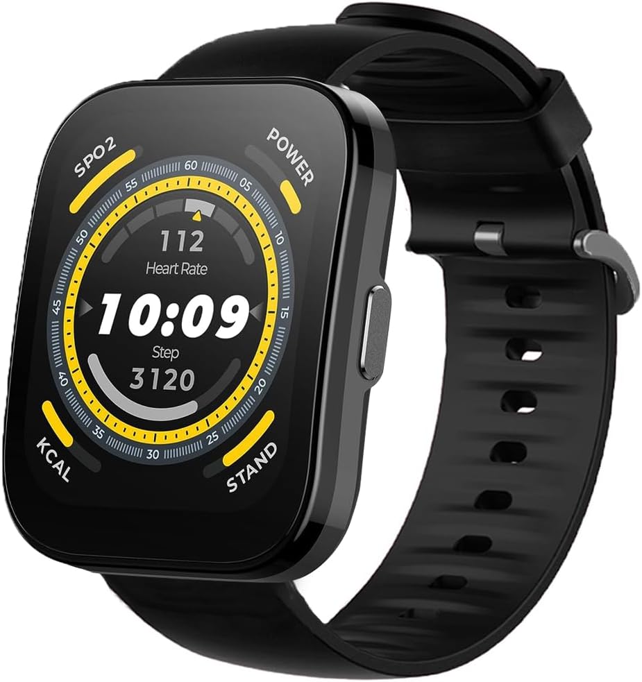 Compatible for Amazfit Bip 5 Band, Lamshaw Silicone Replacement Soft Band Wristbands Straps with Stainless Steel Buckle for Compatible for Amazfit Balance / Bip 5 / Cheetah Pro / Cheetah / GTR 47mm / GTR 2 / GTR 3 / GTR 3 Pro / GTR 4 / GTR 2e / Falcon / Stratos Smartwatch