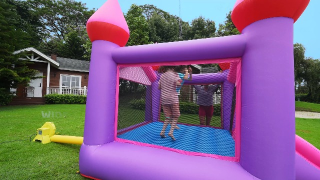 Amazon.com: Doctor Dolphin Bounce House, Inflatable Pink Bounce