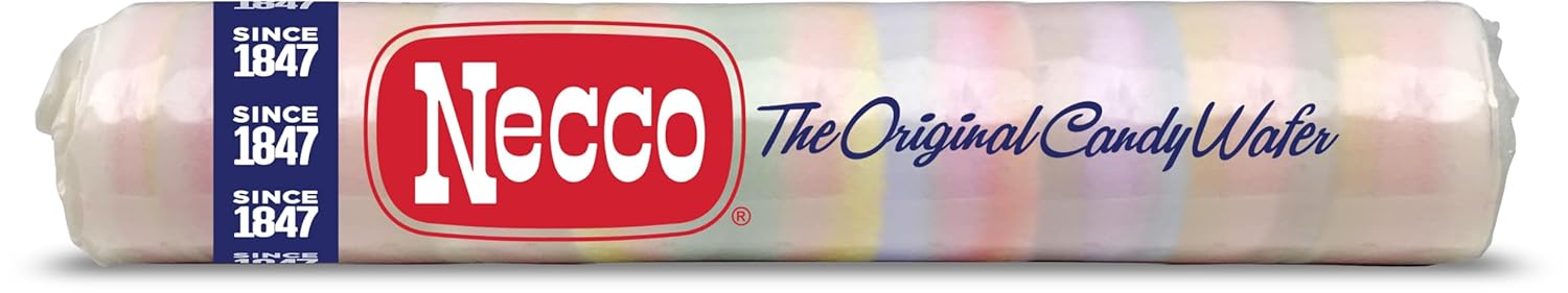 Necco Wafers Candy, 24 Pack (2 Ounce Rolls Each), The Original Candy Wafer