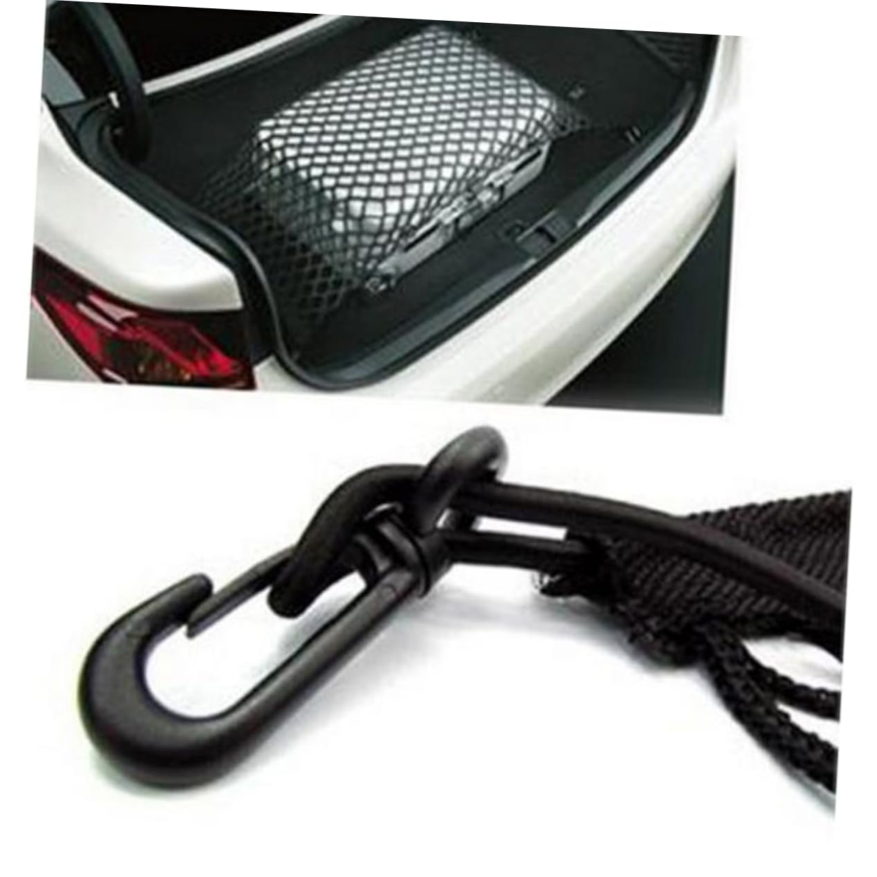 Mikinona Rete Portaoggetti Elastica per Bagagliaio Auto Rete Portaoggetti per Bagagliaio con Ganci Adatta per Auto Furgone o Suv Materiale di Resistente e Facile da Usare