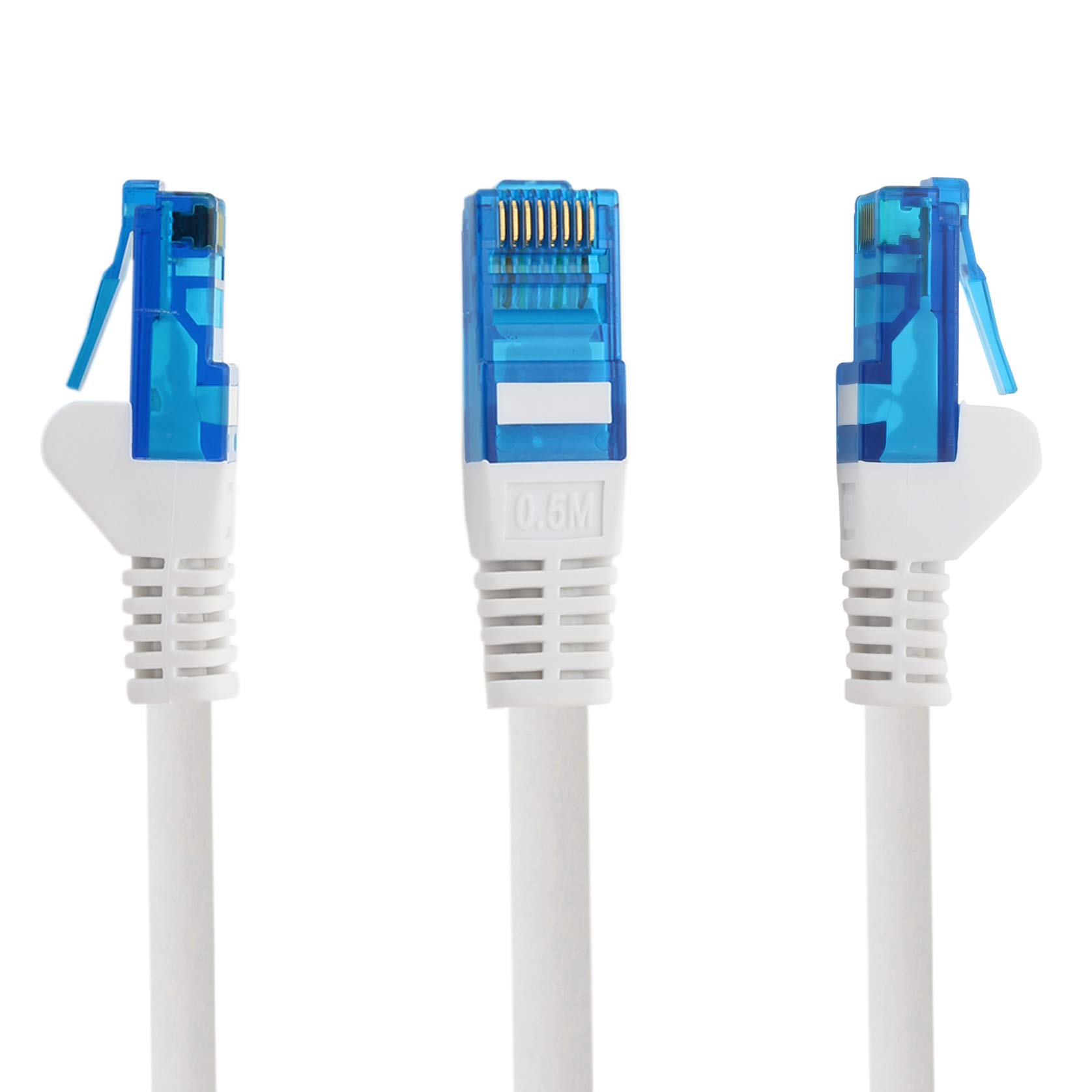 Cavo Ethernet Cat6 50 Piedi Bianco – 500 MHz, Per Router PS4 PC, Rete LAN!