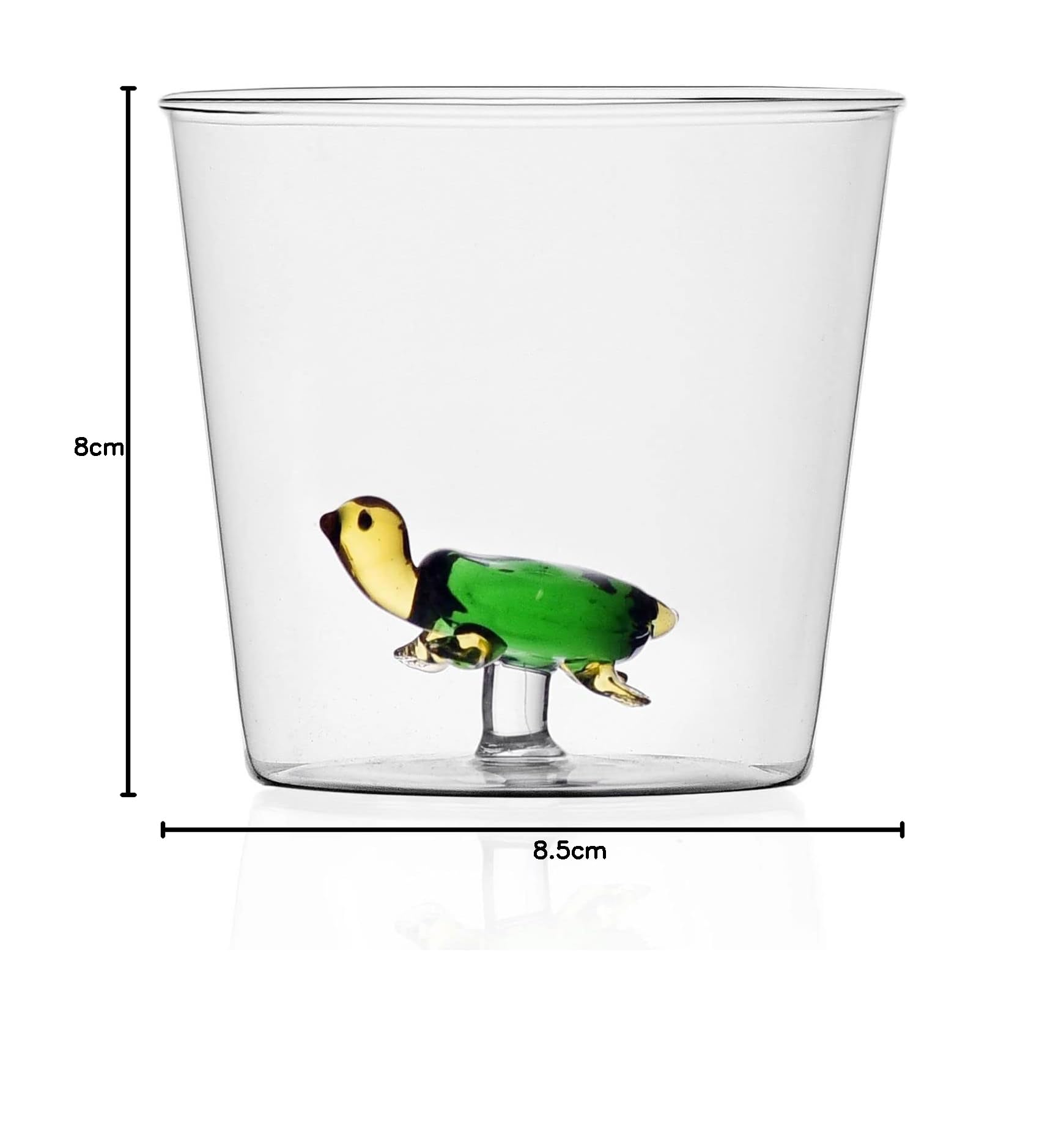 Ichendorf Set 6 Bicchieri da Acqua in vetro Decorato Animali Animal Farm