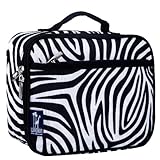 Lunch Box, Wildkin Lunch Box, Insulated, Moisture Resistant, and Easy to Clean with Helpful Extras for Quick and Simple Organization, Ages 3+, Perfect for Kids or On-The-Go Parents – Zebra