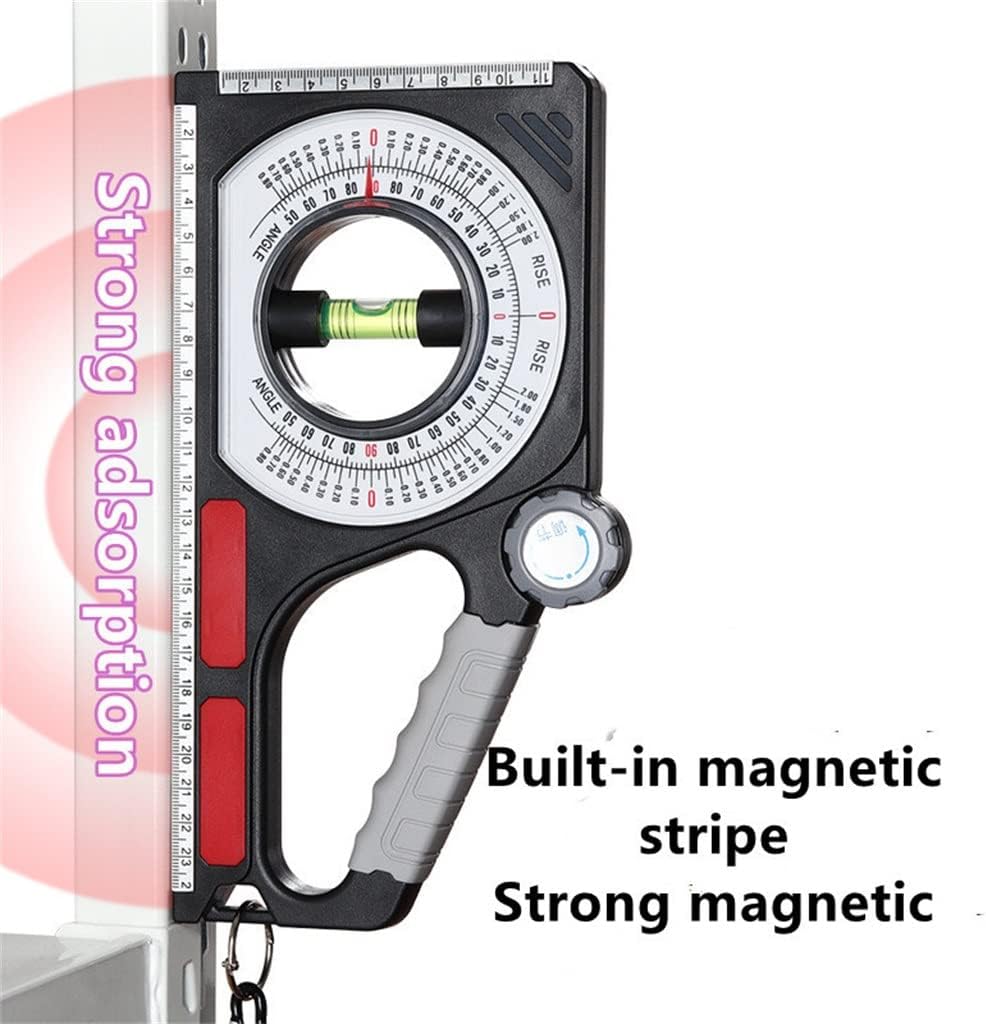 High Precision Angle Slope Measuring Instrument Magnetic Level Bubble Inclinometer Scale Protractor
