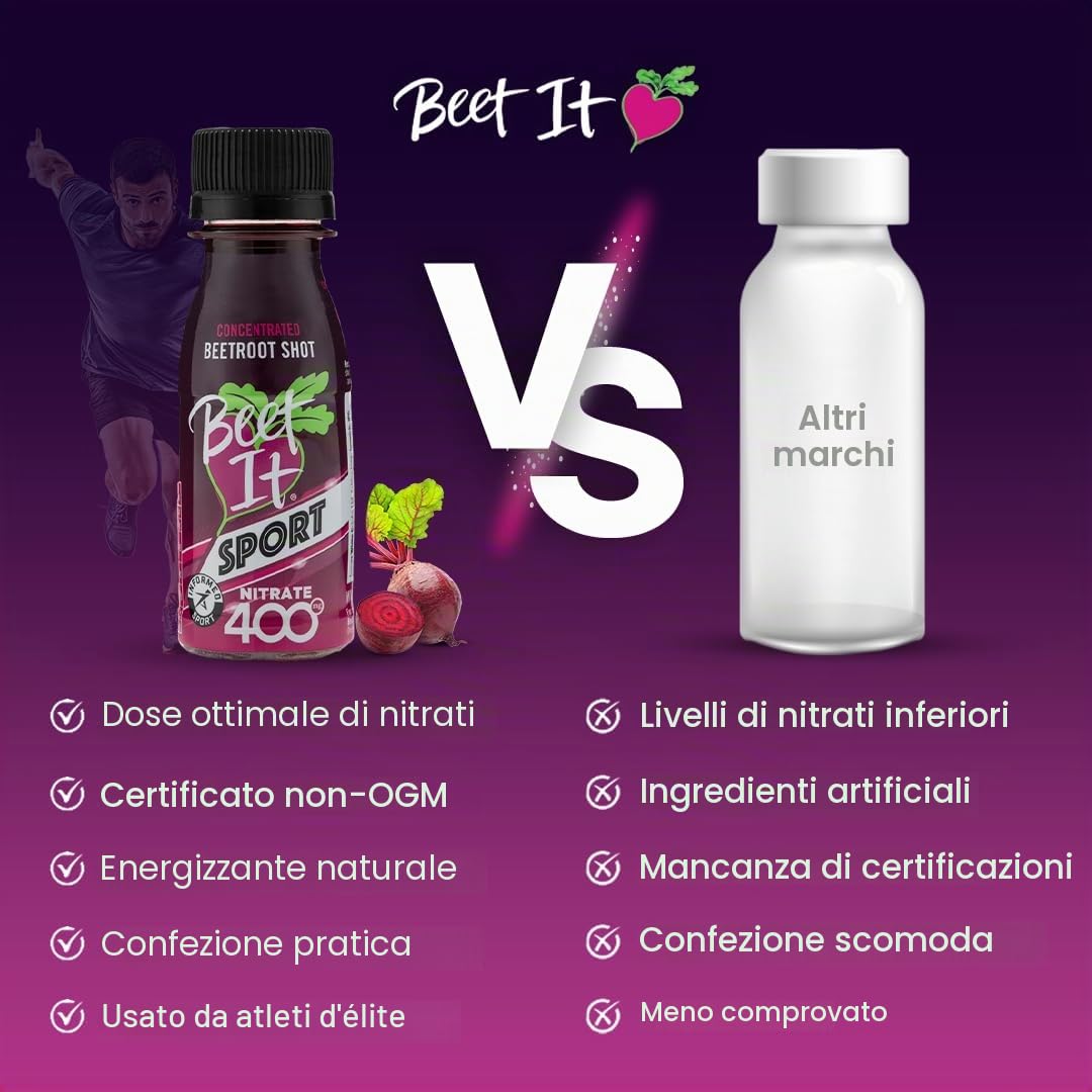 Beet It - Succo di barbabietola, 70 ml (Confezione da 15)