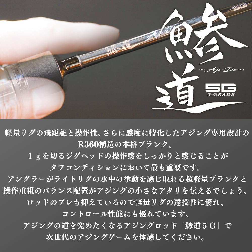 Amazon | メジャークラフト アジングロッド 鯵道 5G スピニングモデル