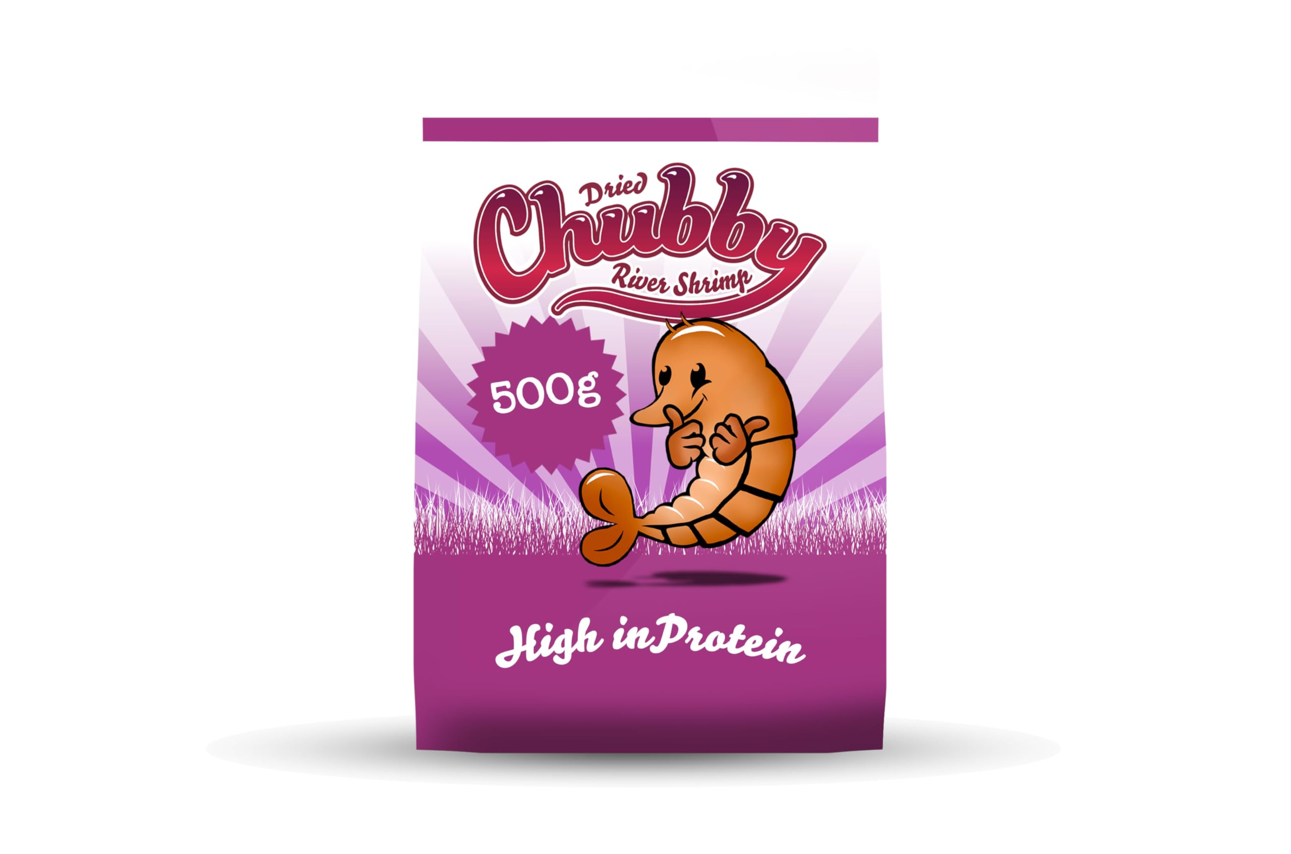 500g Chubby Dried River Shrimp 100% Natural Treat for Aquatic Fish such as Koi, Cichlid pond fish and Turtle/Terrapin Food