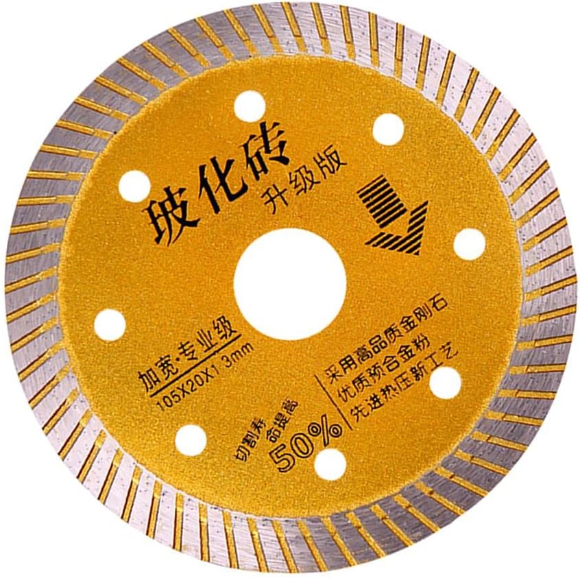 ELBME Diamond Turbo Wet Dry Saw Blade Wheel Granite Concrete Tile Stone Cut Gold (60003978KSH)