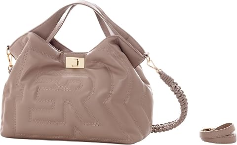 ERMANNO FIRENZE, SMALL TOTE RACHELE QUilted, MUD, TALLA ÚNICA