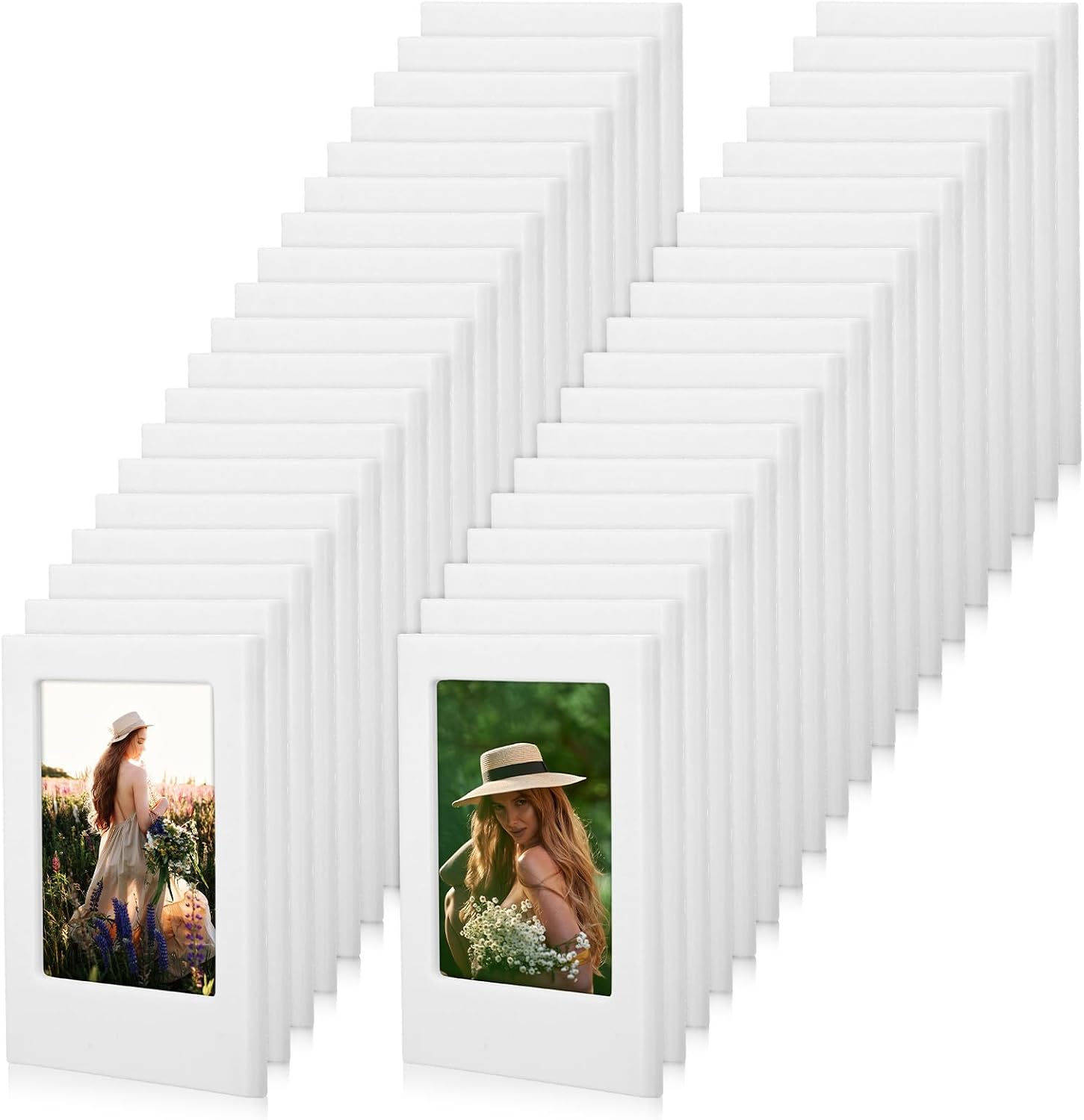 36Pcs 3 Inch Magnetic Picture Frame Polaroid Fridge Magnet Mini