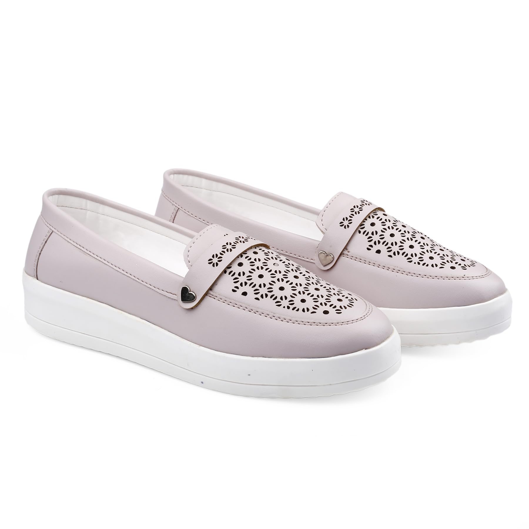 yuvrato baxi Women's Faux Leather Material Casual Slip-On Loafers Shoes.-picture-12
