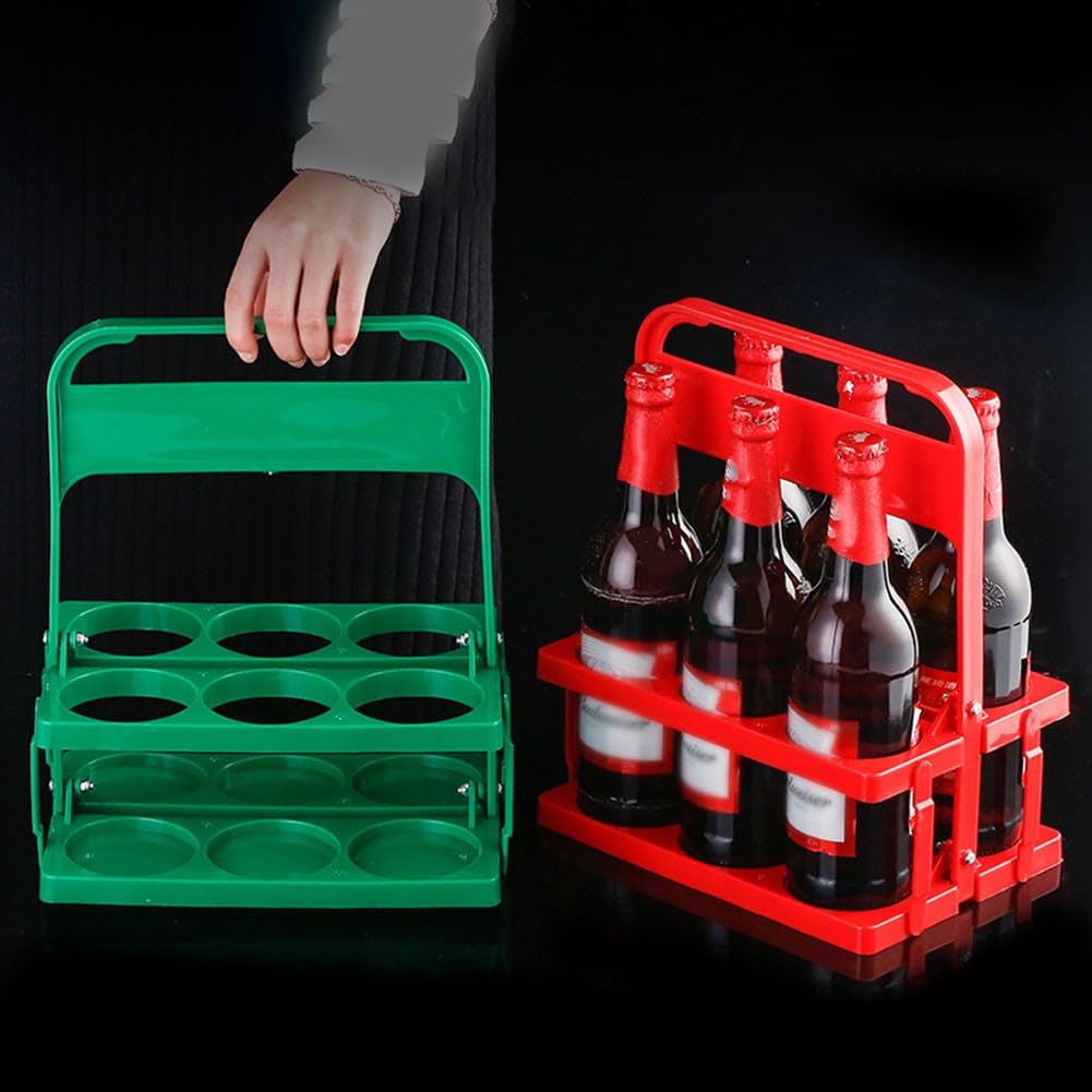 Draagbare bierrek, biermand, herbruikbare drankbox met handvat Draagbare bierrek, biermand, herbruikbare drankbox met handvat