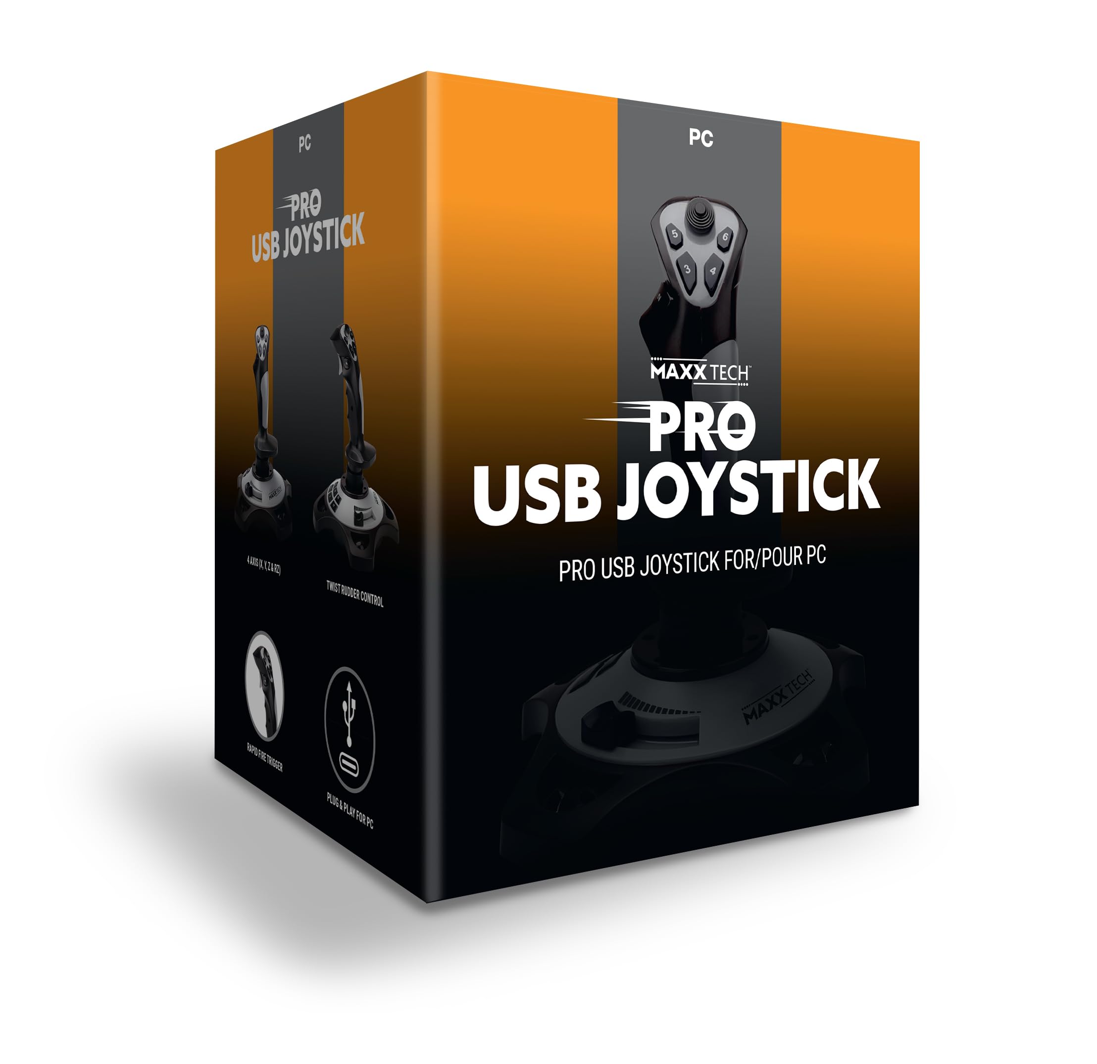 MXT-JOY-PC accessoire de jeux vidéo Noir, Gris clair USB Joystick