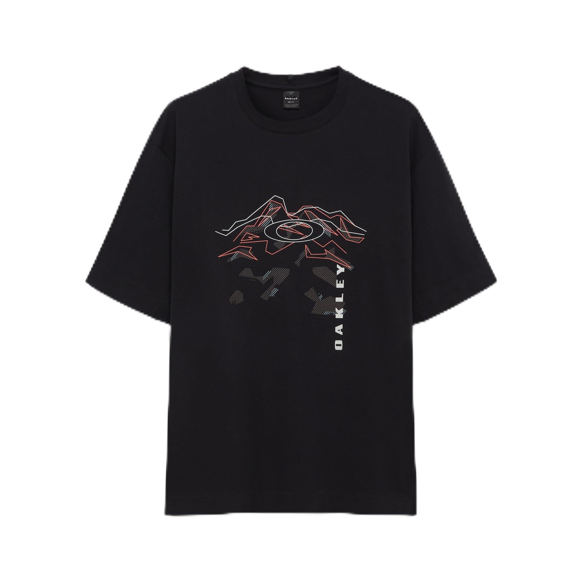 Oakley Mens MTN Ridge T-Shirt, Black, Size L, Men