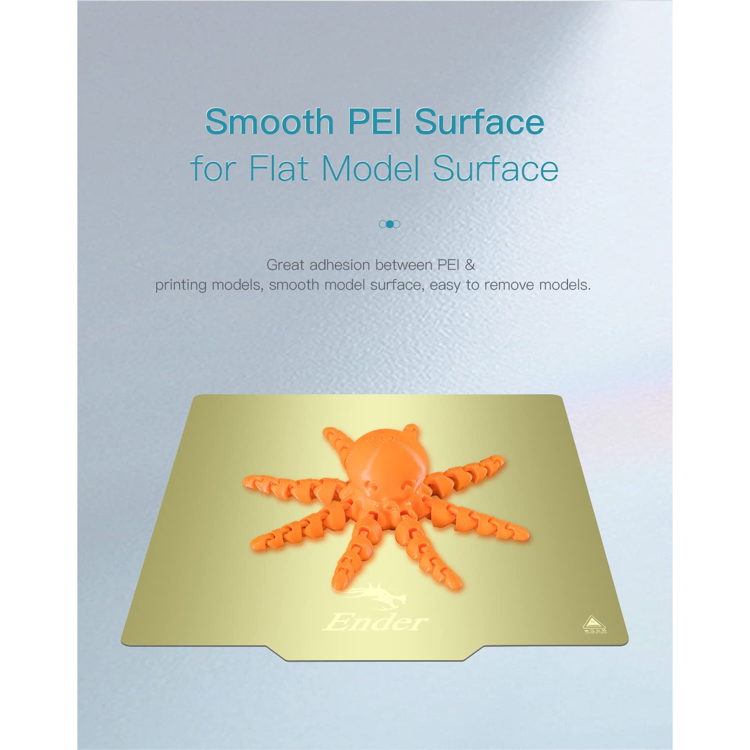 TOOLSGO 235x235mm Doppelseitige PEI-Pulverbeschichtete Druckplatte - Perfekt Für Ender 3, 5 Serie