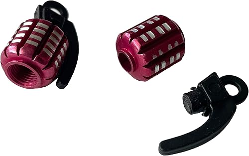 Miniatura 3 de MotorToGo 2X Red Tire Valve Stem Caps Compatible for Mazda CX-3