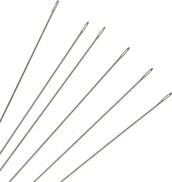 The Beadsmith Basic Elements Beading Needles Size 12, Pack of 25 Use for Loom Weaving Beadwork, Off-Loom Stitching and Jewelry Making with Seed Beads