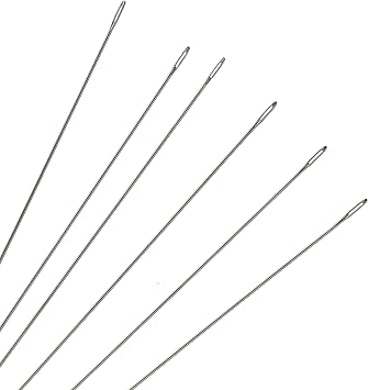 The Beadsmith Basic Elements Beading Needles Size 12, Pack of 25 Use for Loom Weaving Beadwork, Off-Loom Stitching and Jewelry Making with Seed Beads