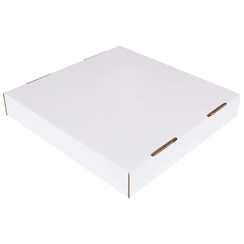 BOX USA Basurero de cartón corrugado de 40 o 50 galones y tapas para contenedores de reciclaje (paquete de 10) de 18 pulgadas de largo x 18 pulgadas