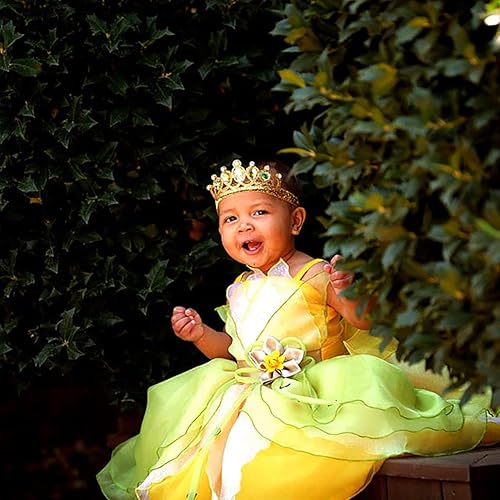 Miniatura 4 de Accesorios de disfraz para niñas, accesorios de disfraz de princesa Tiana, accesorios para niñas, corona de Tiana, Halloween, Navidad, recuerdos de