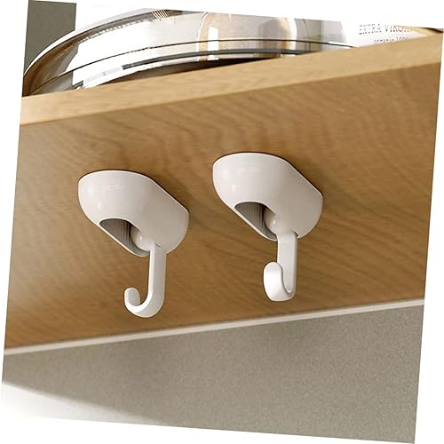 Miniatura 5 de BUGUUYO 4 ganchos universales giratorios para sombreros, ganchos de pared para colgar ropa, colgar abrigos, ganchos decorativos de pared para colgar