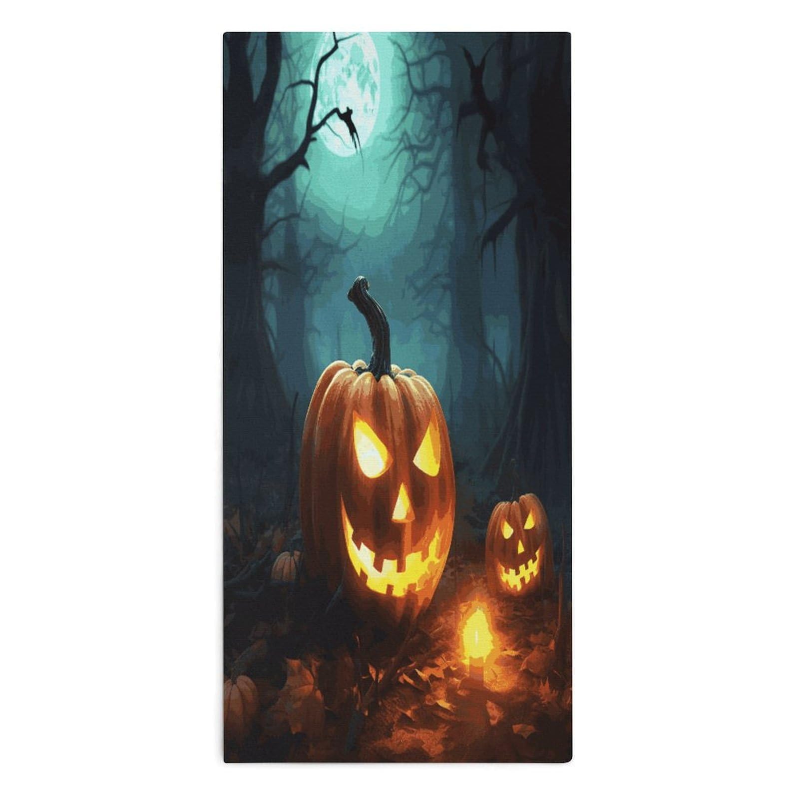 Btcowzrv Style Happy Halloween Pumpkins Bath Towel Beach Towels Shower Towel