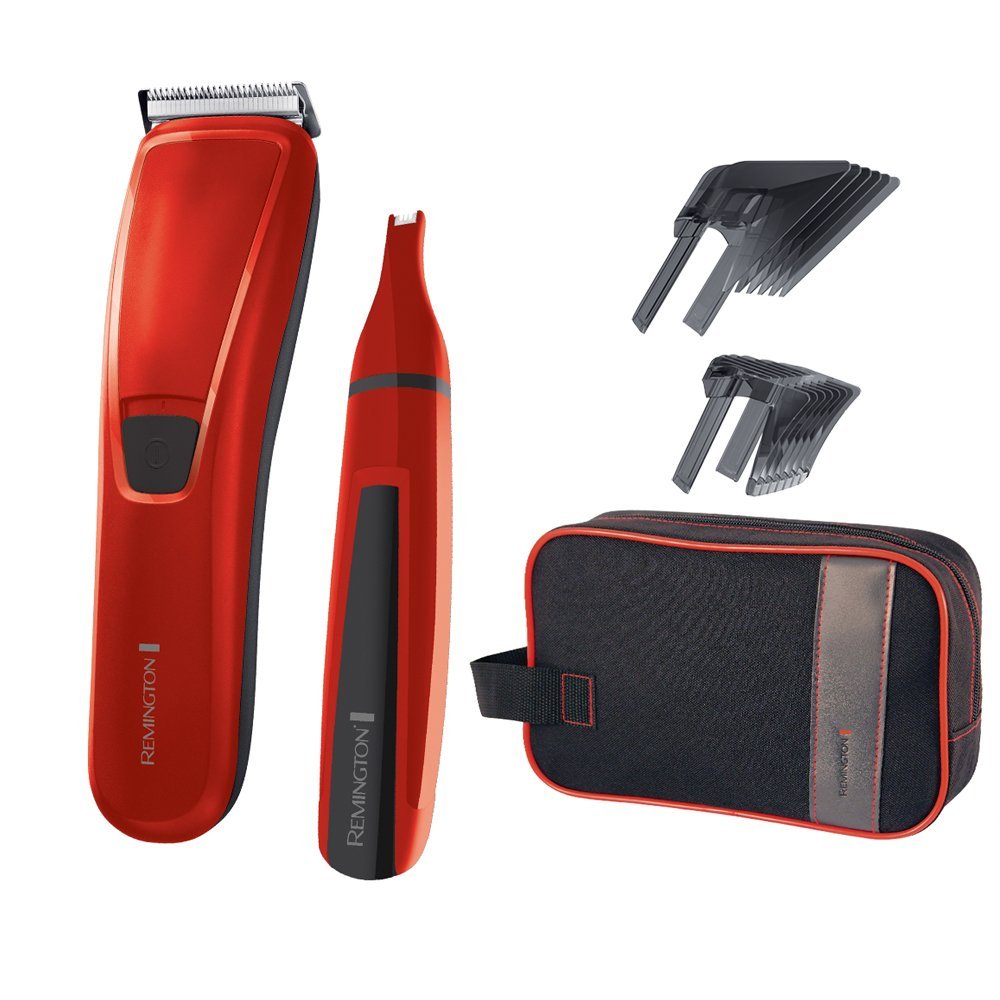 RemingtonPrecisioncut Hc5302 Hair Trimmer Gift Set With Nose And Ear Hair Trimmer Red
