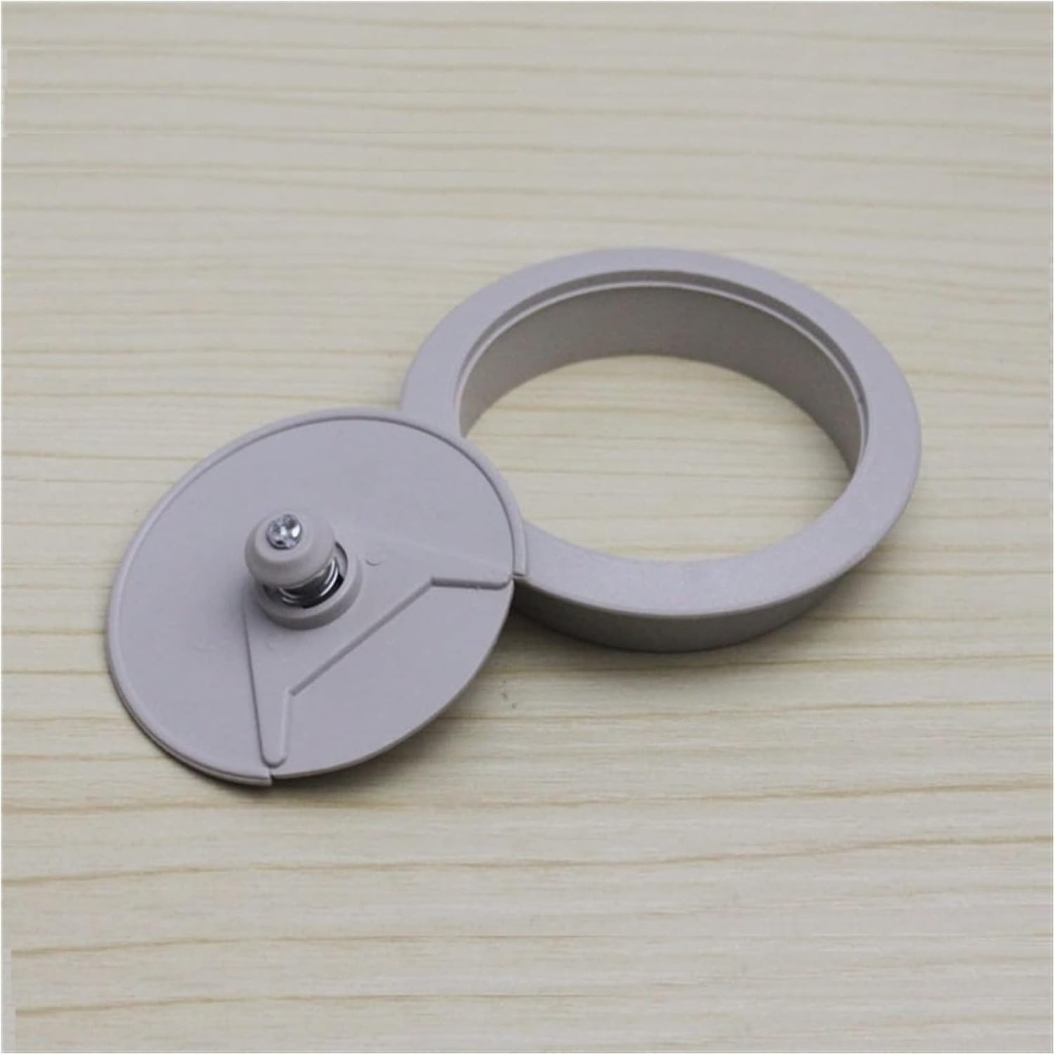 Desk Grommet，Cable Grommet， 10PCS/ 60mm 53mm 50mm Computer Desk Table Grommet Cable Port Wire Hole Cover(Gray,50mm)