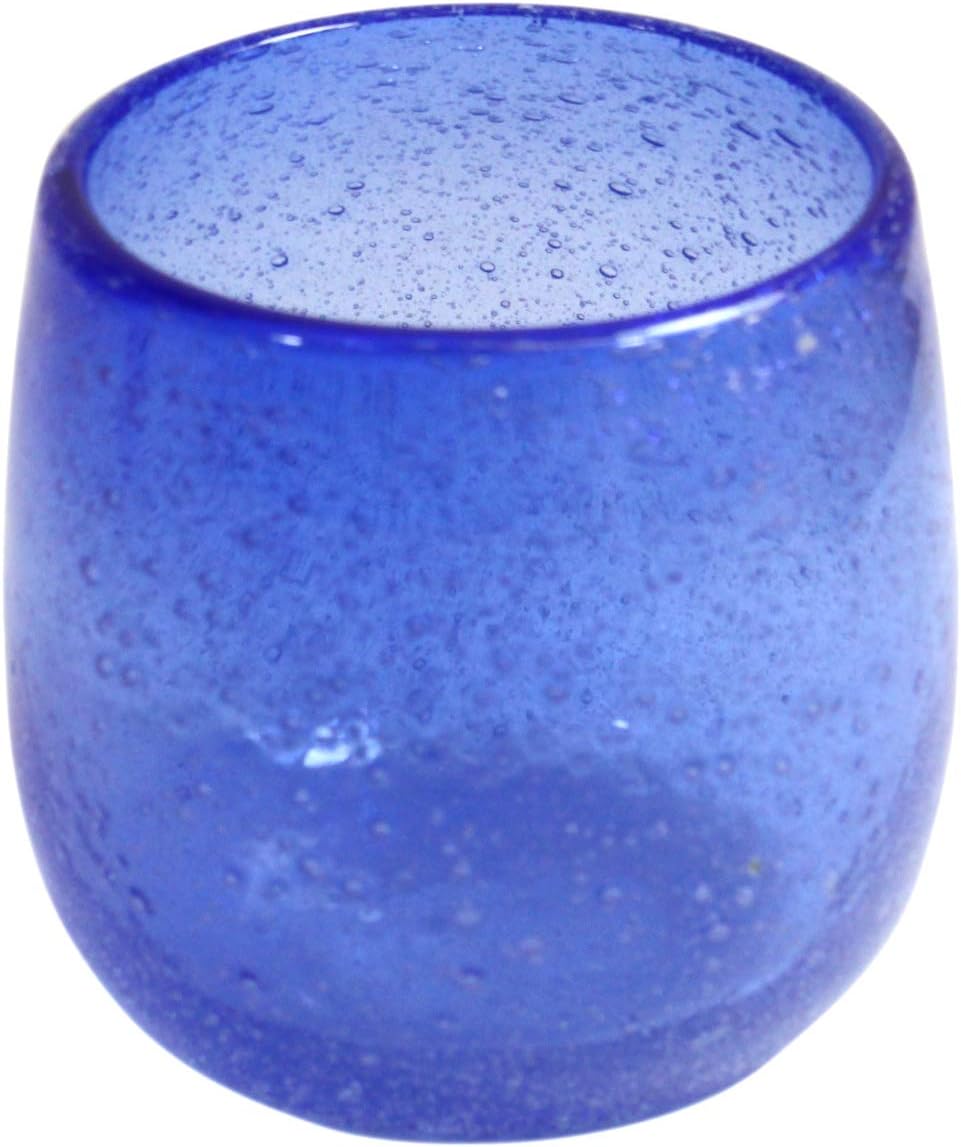 New Instagram-worthy tropical style bubbling glass (Large) blue