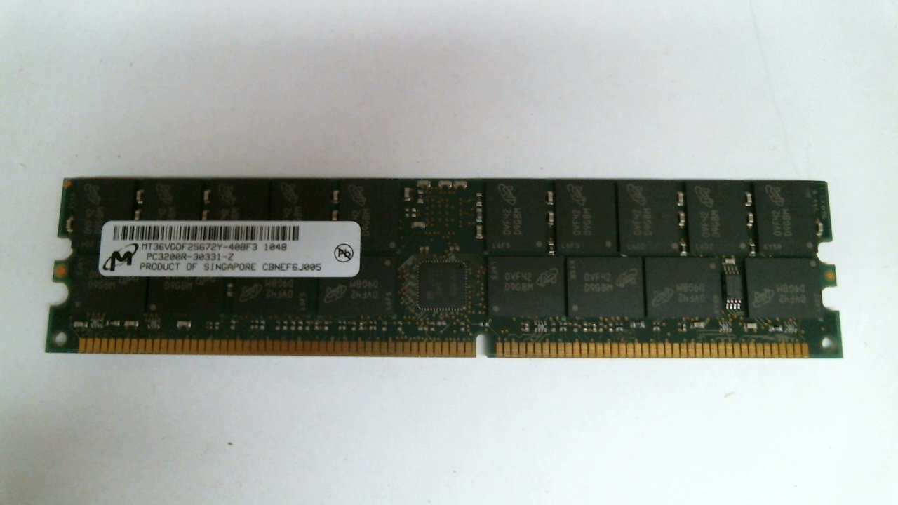 Amazon.co.jp: Micron mt36vddf25672y-40bf3 2 GBサーバーDIMM DDR