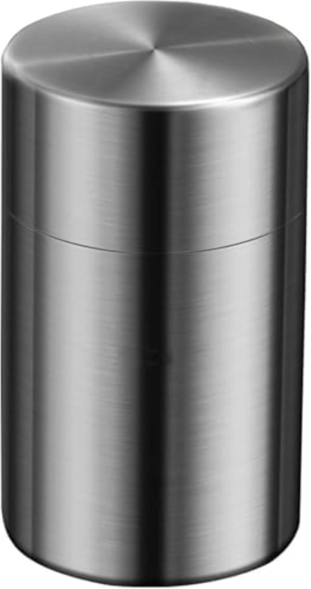 Riazdiw Stainless Steel Tea Caddy, Airtight and Moisture Proof Portable Small Tea Caddy for Home (Medium)