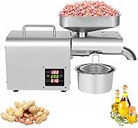 Vista 13 de DNYSYSJ Automatic Oil Press Machine 600W Peanuts Hot Cold Oil Expeller Commercial Extractor (2nd Generation)