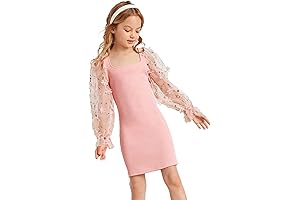 WDIRARA: Captivating Square Neck Dresses for Girls Age 10-12