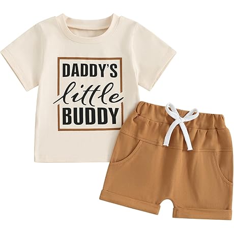 Eye-Catching Camo Print Father's Day Ensemble for Toddlers