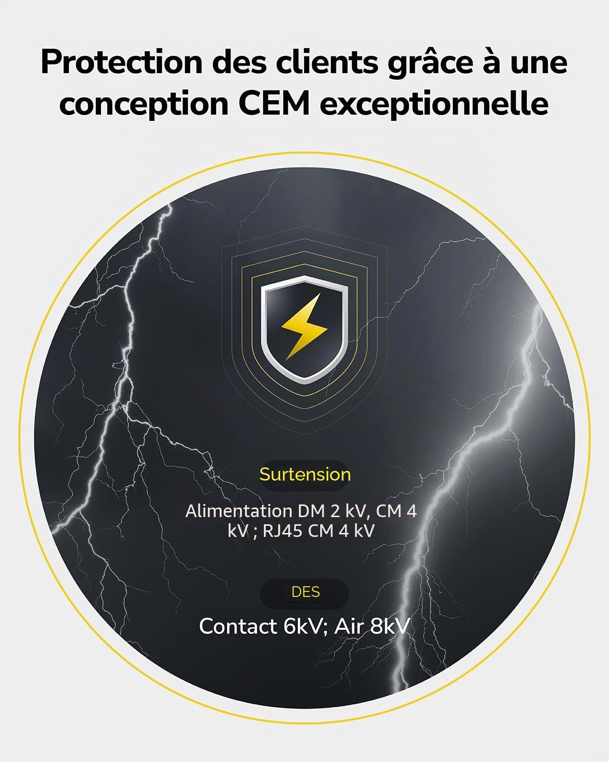 Cudy GS1005P Commutateur Ethernet Gigabit 5 Ports Poe+ 60 W, 4 Ports 10/100/1000 Mbps Poe+, Switch Unmanaged, Pas d'alimentation supplémentaire, 802.3af/at | 4 ports GbE 802.3af/at 30 W, 1 port GbE en amont, capacité de 10 Gbit/s, isolation des ports/mode