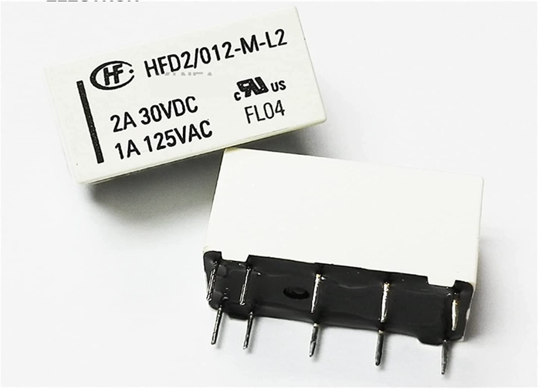 JCAKES Relè 10pcs HFD2-012-M-L2 HFD2/012-M-L2 Ritenzione Magnetica a Doppia Bobina 1A 125VAC 10 Pin